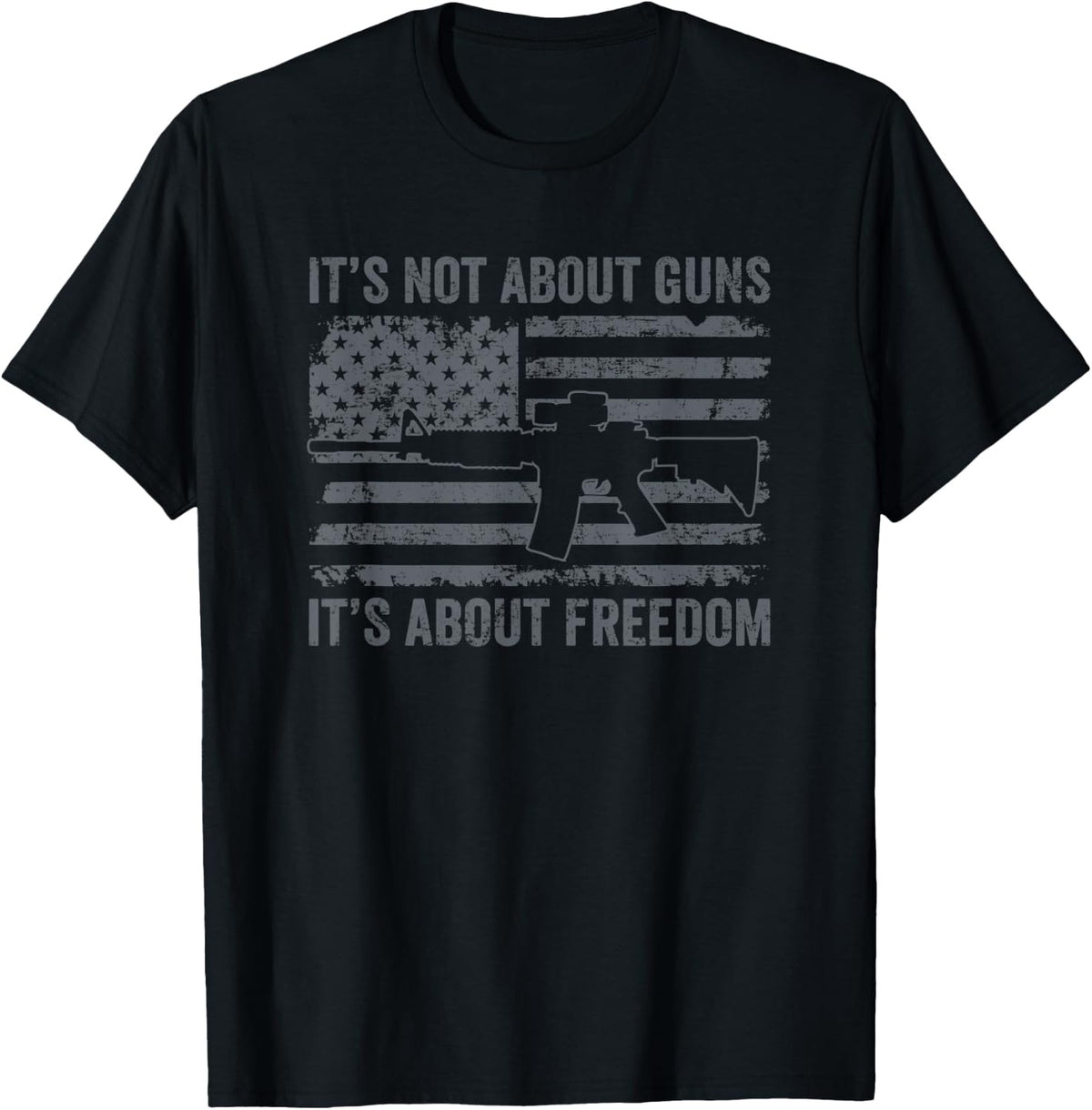 Its Not About Guns Freedom Pro Gun Rights Apparel Clean Design