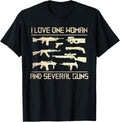 I Love One Woman Several Guns Patriotic Husband Wife 2a Gun Apparel Premium Print 2