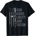 God Guns Liberty Freedom American Flag Ar15 Pro Gun T Shirt For Women Men T Shirt Gift Ready
