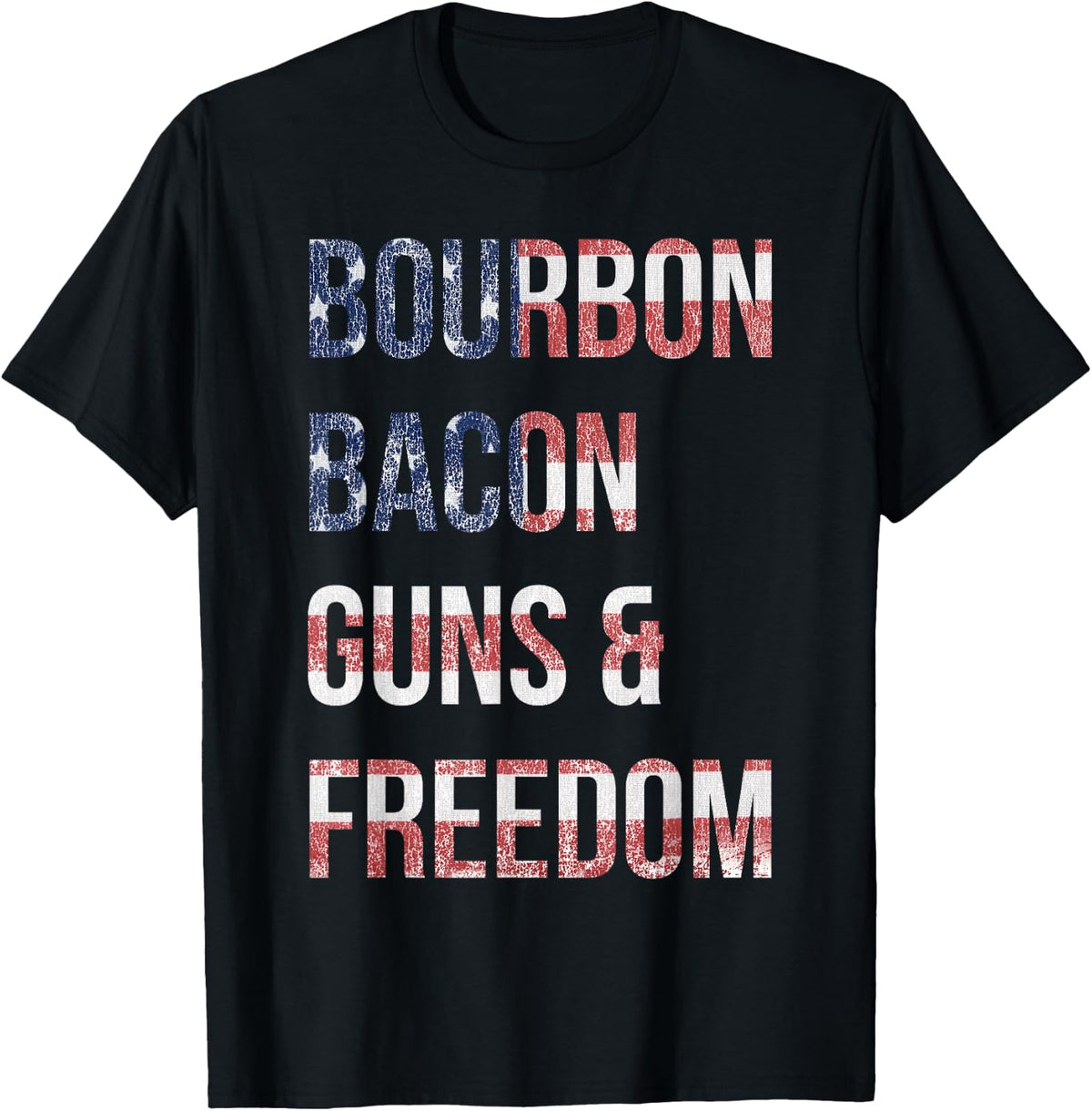 Bourbon Bacon Guns And Freedom Apparel Minimal Style