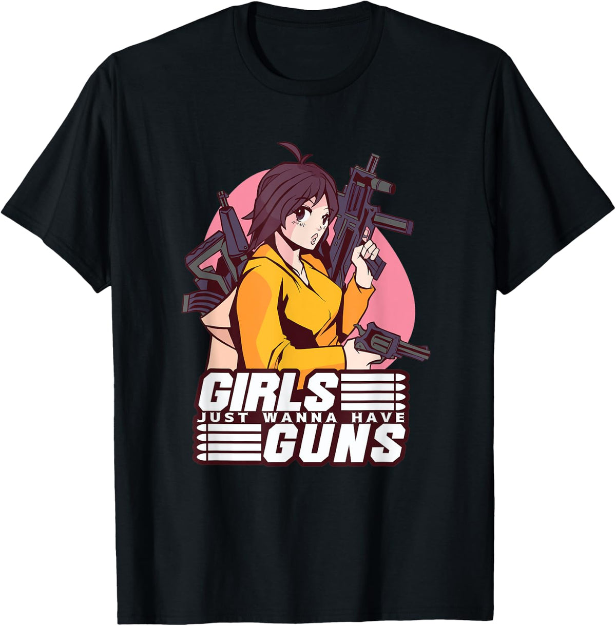 Girls Guns Anime T Shirt T Shirt Minimal Style