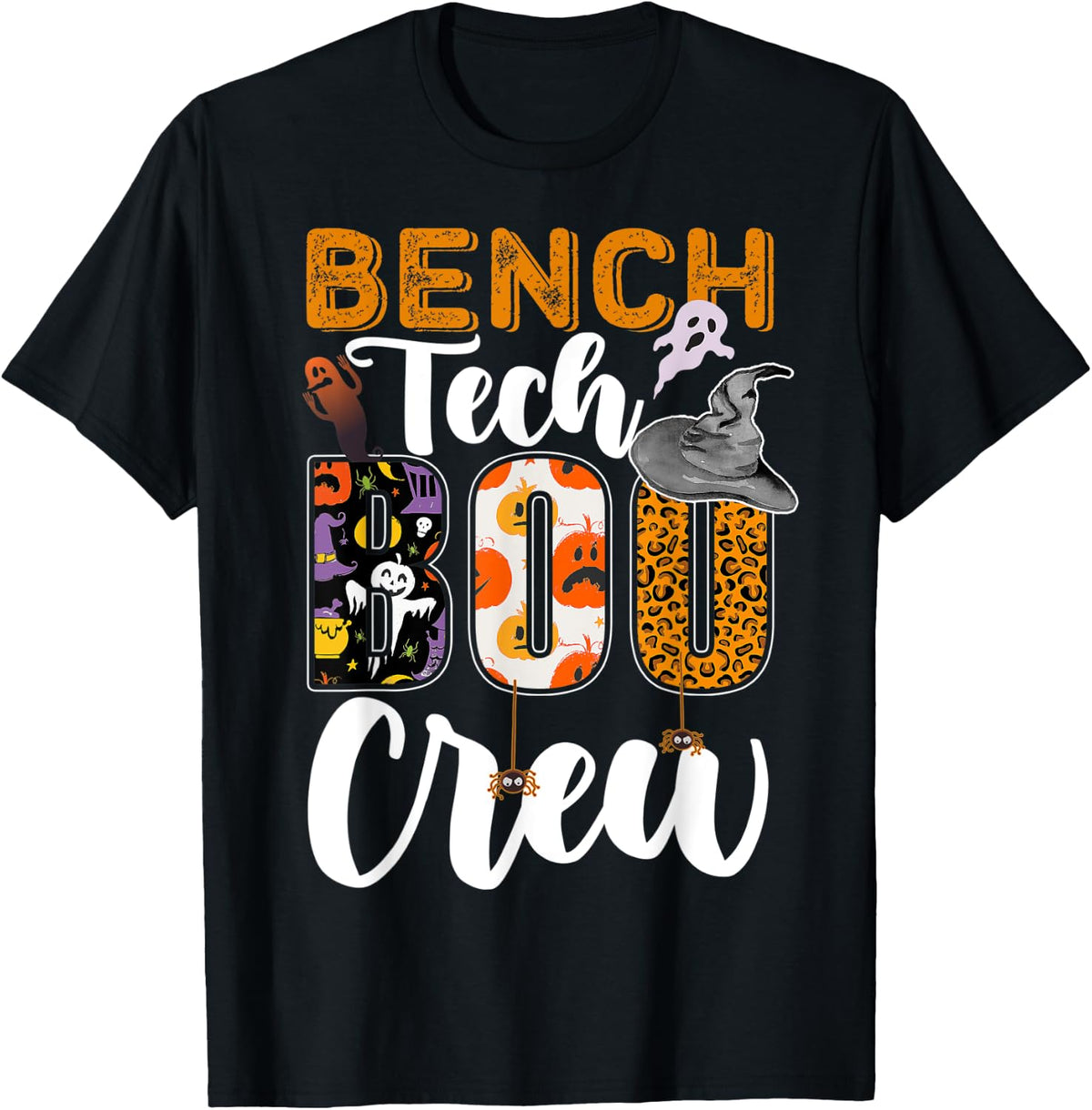 Bench Tech Boo Crew Halloween Matching Technician Apparel Minimal Style
