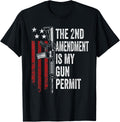 The 2nd Amendment Is My Gun Permit Funny Usa Rights Apparel Premium Print
