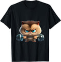 Funny Gym Workout Kitten Fitness Studio Cat Cardio Pump Apparel Clean Design 3
