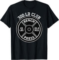 Bench Press 300 Lbs Club Gym Weightlifting Powerlifting Shirt