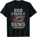God Family Guns And Freedom Pro Gun American Flag Apparel Minimal Style 2