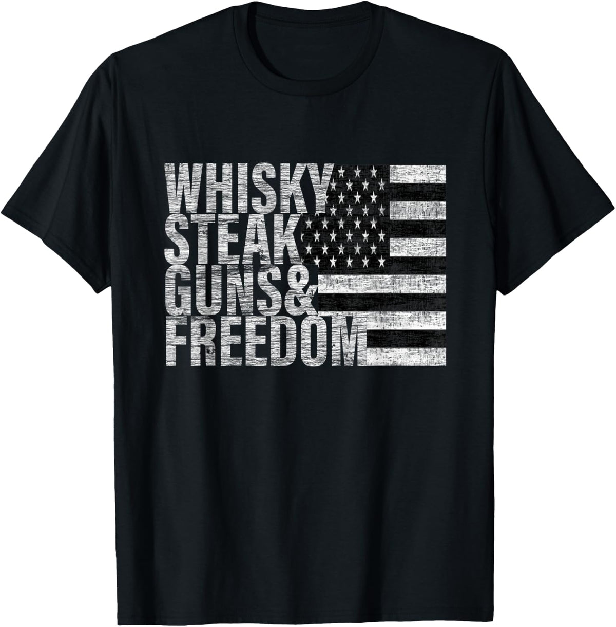 Whisky Steak Guns Freedom Apparel Premium Print