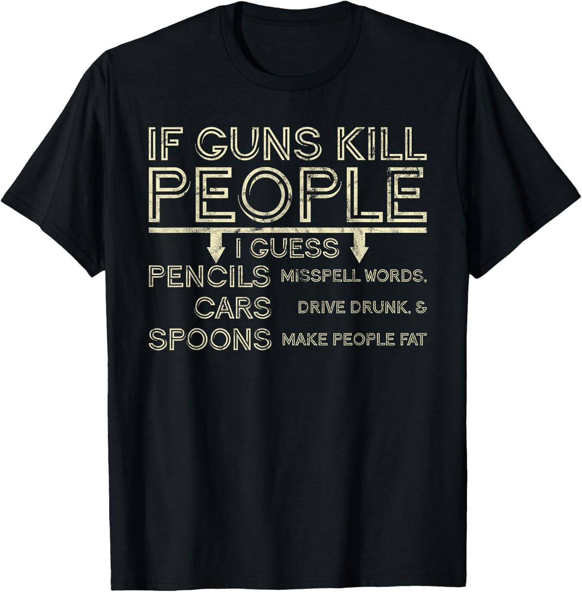 If Guns Kill People I Guess Pencils Misspell Words Apparel Minimal Style