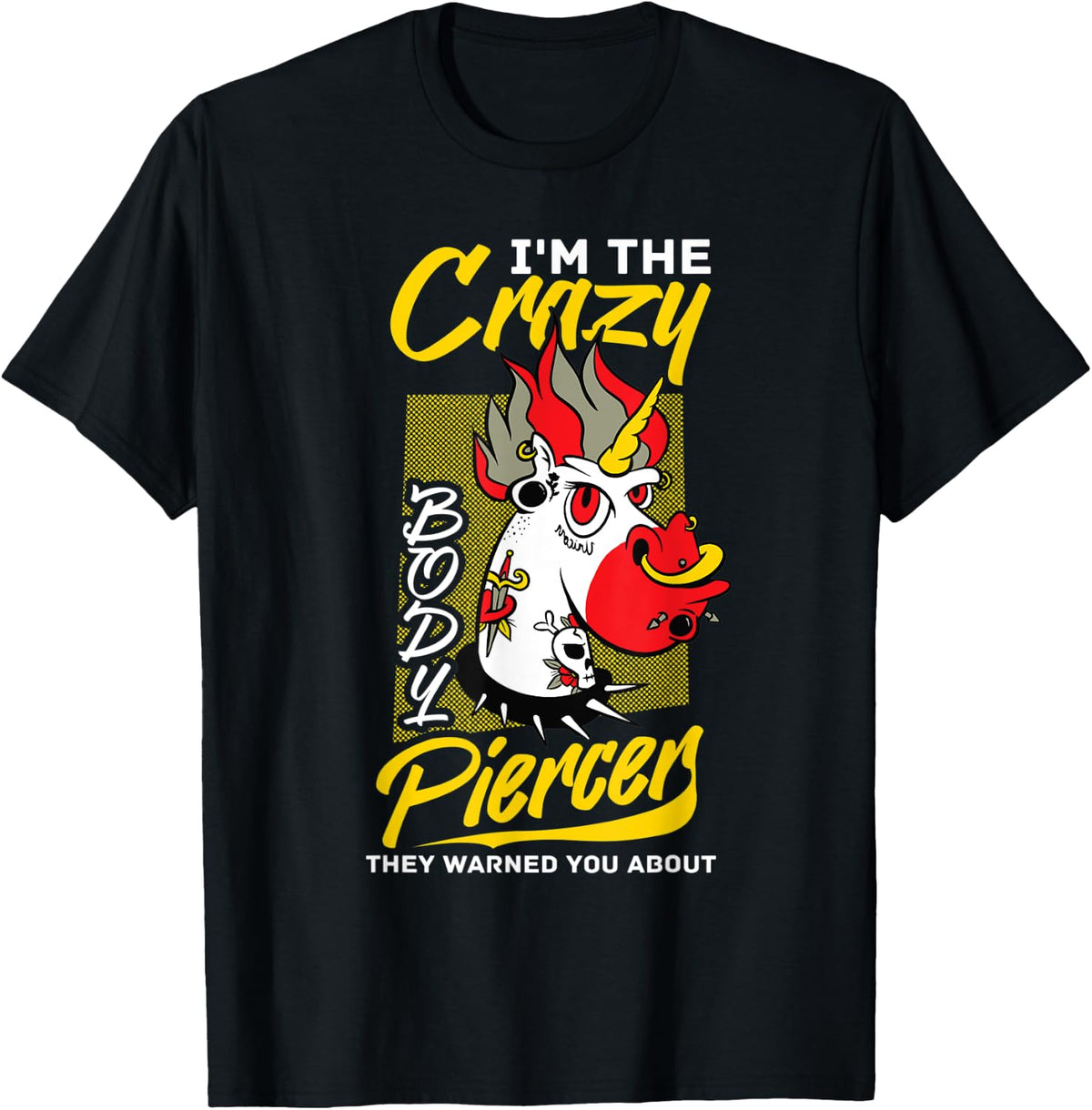 Body Piercer Gun Dermal Piercing Implants Quotes Apparel Minimal Style 2