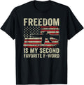 Freedom Is My Second Favorite F Word Funny Gun Ar15 Flag Apparel Premium Print