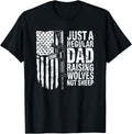 Just A Regular Dad Raising Wolves Not Sheep Gun Rights Usa Apparel Clean Design