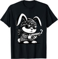 Thug Bunny Rabbit Gangster With Gun Funny Apparel Clean Design