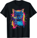 Funny Cat With A Gun Graphic T Shirt For Men Women T Shirt Gift Ready