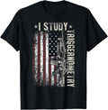 Mens I Study Triggernometry Funny Pro Guns Trigonometry Math Apparel Clean Design