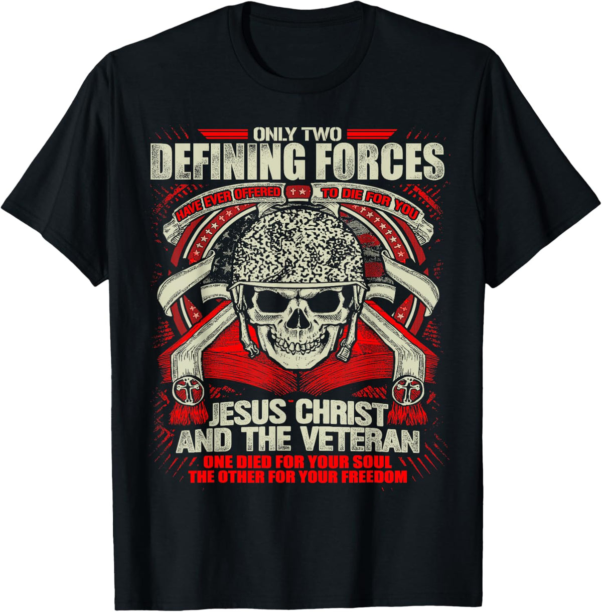 Veteran Defining Forces Tee For Gun Enthusiast T Shirt Clean Design