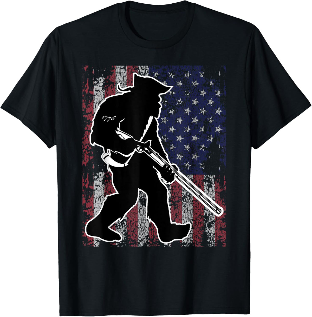 Patriotic Bigfoot 2nd Amendment Right To Bear Arms Gun Apparel Gift Ready 2