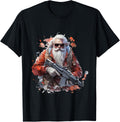 Santa Claus With A Machine Gun For Lovers Apparel Gift Ready