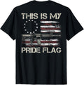 This Is My Pride Flag Usa Patriots Gun American On Back Apparel Gift Ready