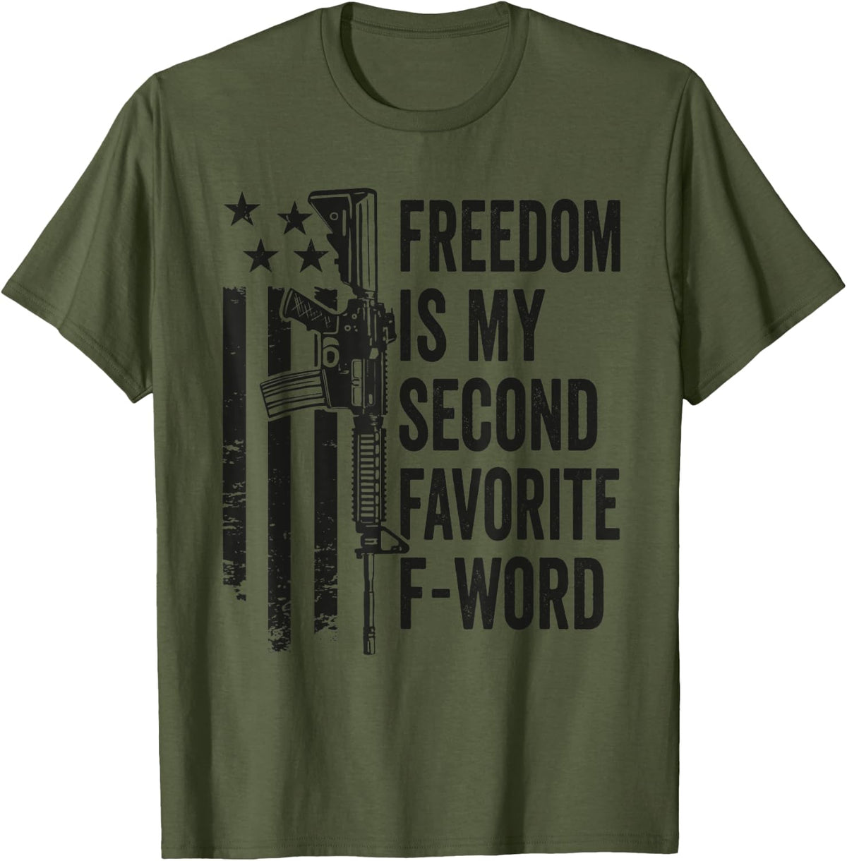 Freedom Is My Second Favorite F Word Camo Funny Gun Apparel Minimal Style