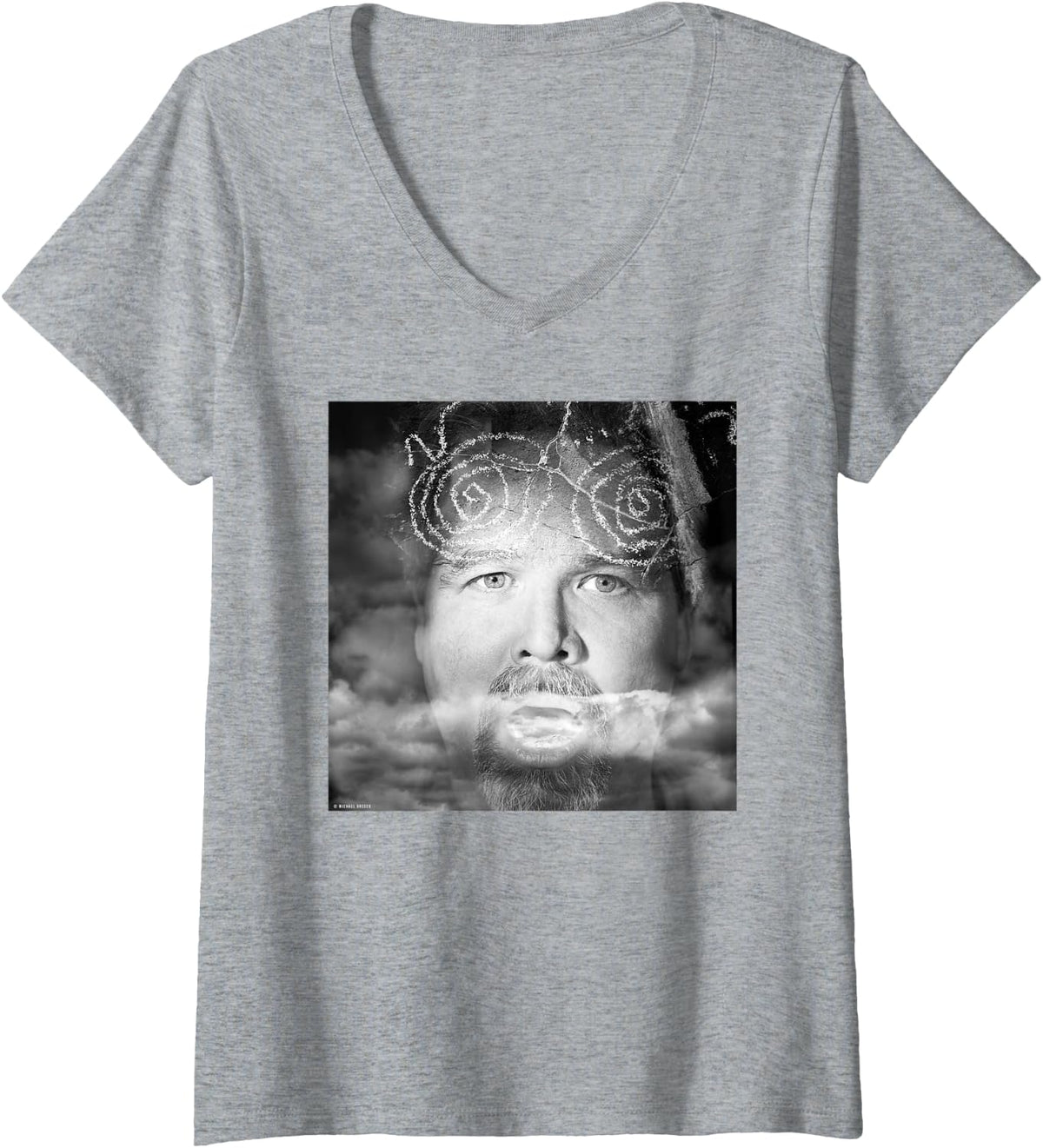 Womens Sepultura Andreas Kisser Portrait by Michael Grecco V-Neck