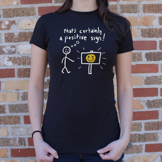 A Positive Sign T Shirt Minimal Style