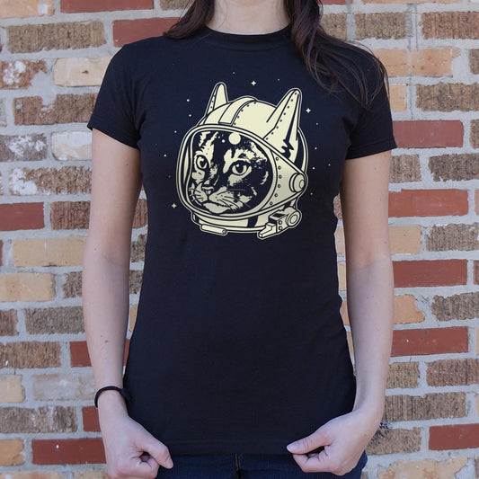 Astro Cat T Shirt Minimal Style
