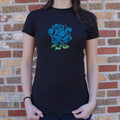 Blue Rose T Shirt Clean Design