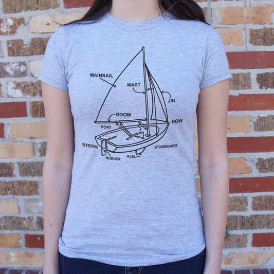 Boat Diagram T Shirt US Trend