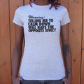 Calm Down Warning T Shirt Minimal Style