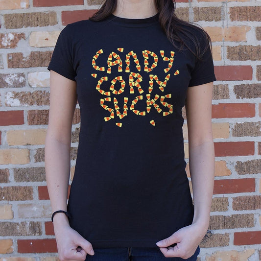 Candy Corn Sucks T Shirt Minimal Style