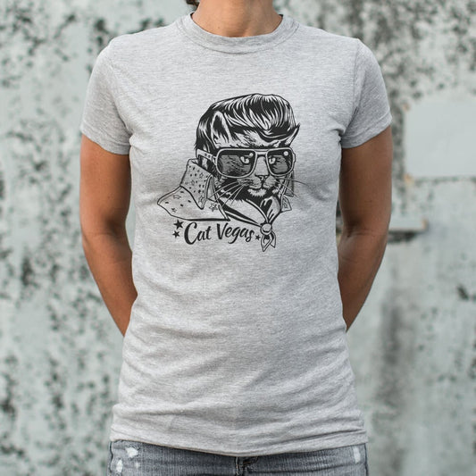 Cat Vegas T Shirt Gift Ready