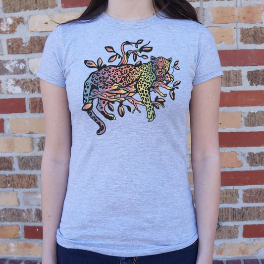 Rainbow Leopard Full Color T Shirt US Trend