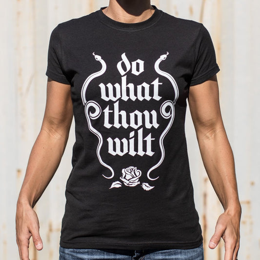 Do What Thou Wilt T Shirt Clean Design