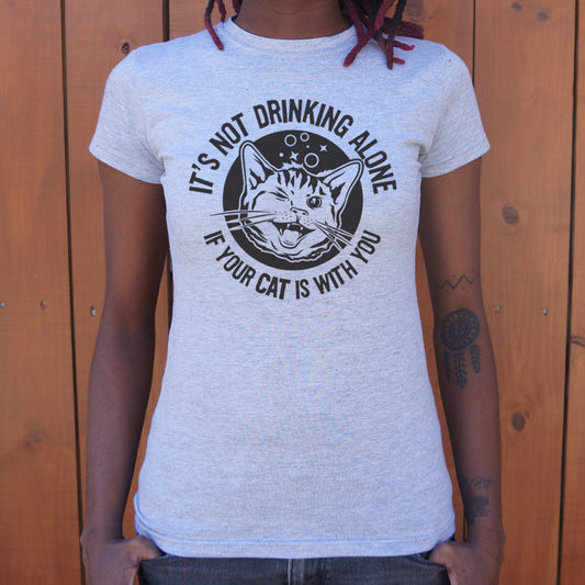 Drinking With Your Cat T Shirt Premium Print