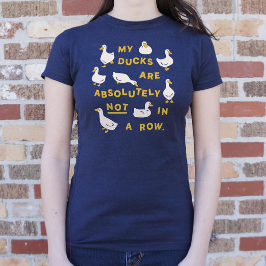 Ducks In A Row T Shirt Minimal Style