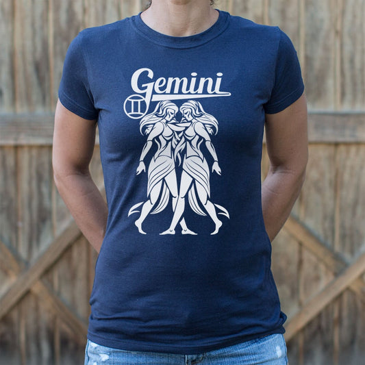 Gemini Zodiac T Shirt Premium Print