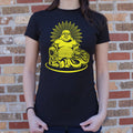 Happy Buddha T Shirt Minimal Style