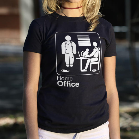 Home Office T Shirt Premium Print