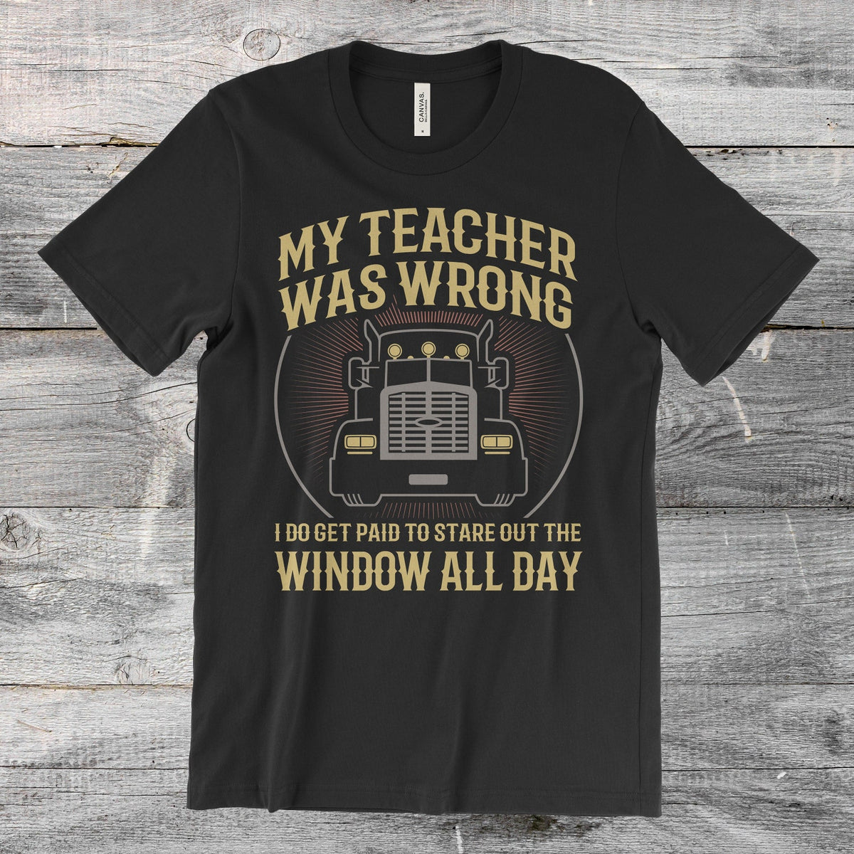 Truck Driver Vintage T-Shirt: Funny Trucker Birthday Present, Trucking Graphic Tee