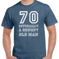 Men's 70th Birthday Gift T-Shirts â 1953 Grumpy Man Funny Cotton Tee 70 Years Old