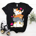 Cute Cats Anime Kawaii Gift Costume T-Shirt, Cat Girls Shirts, Video Games Lovers, Otaku, Japanese Japan Art, Manga, Cosplay Aesthetic Fan,