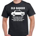 Men's 70th Birthday Gift T-Shirts â Old Banger 1955 Funny Cotton Tee 70 Years Old