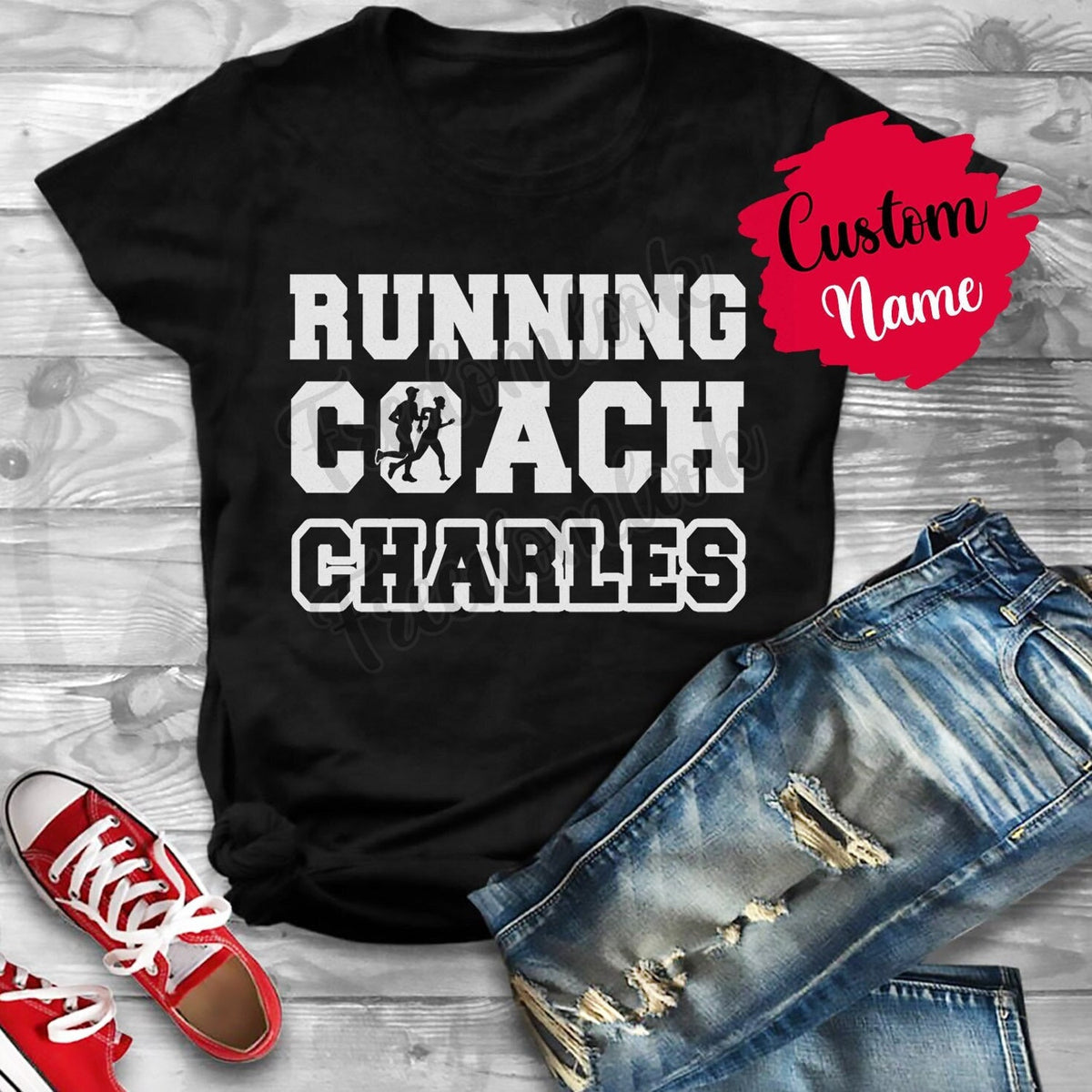 Personalized Running Coach Birthday Gift T-Shirt For Men Women, Running Coach Meaning Appreciation Gift, Customized Coach T-Shirt From Team