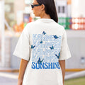 Greek Kalimera Sunshine Butterfly Retro T-Shirt| Unisex Greek Good Morning Shirt | Greek Funny Vintage Gift | Cute Aesthetic Greece Shirt