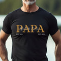 Personalized Dad T-Shirt: Custom Name & Birth Year, Father's Day Birthday Gift