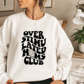 Overstimulated Moms Club Shirt, Overstimulated Moms Sweatshirt, Cute Retro Shirt for Moms, Anxiety Moms, Girly Sweatshirt, Trendy Shirt
