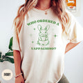 Yappachino Yap Vintage Bunny Gift Coffee Person Funny Y2k Slogan Meme Shirt, Retro Rabbit Shirt,Best Friend Barista Gift,Vintage Cartoon Tee