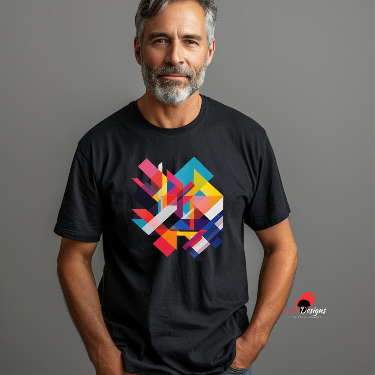 Geometric Art T-Shirt: Unisex Modern Graphic Tee
