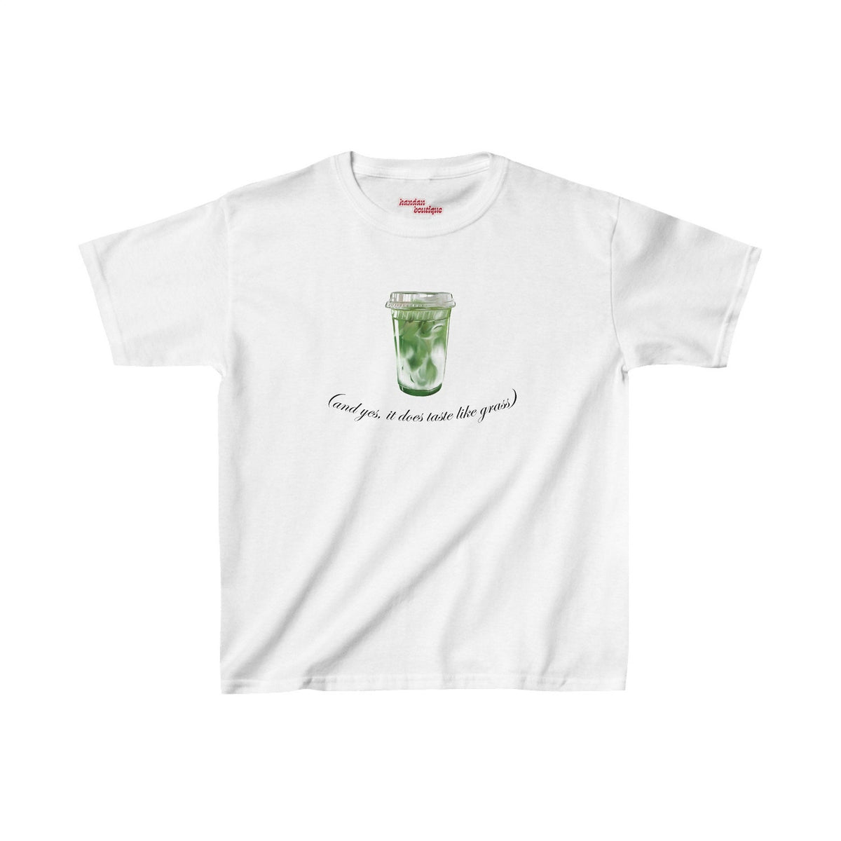 Iced Matcha Latte Baby Tee | Cute Aesthetic 90s Baby Tee Matcha Latte (and yes, it does taste like grass)