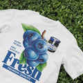 Cute Blueberry T-Shirt, Aesthetic Blueberry Shirt, Cute Fruit Shirt, Vintage Shirt, Indie Shirt, Y2K aesthetic Clothing, nostalgia shirt,